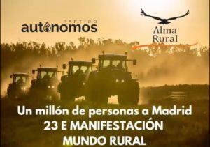 Manifestación 23E en Defensa del Mundo Rural